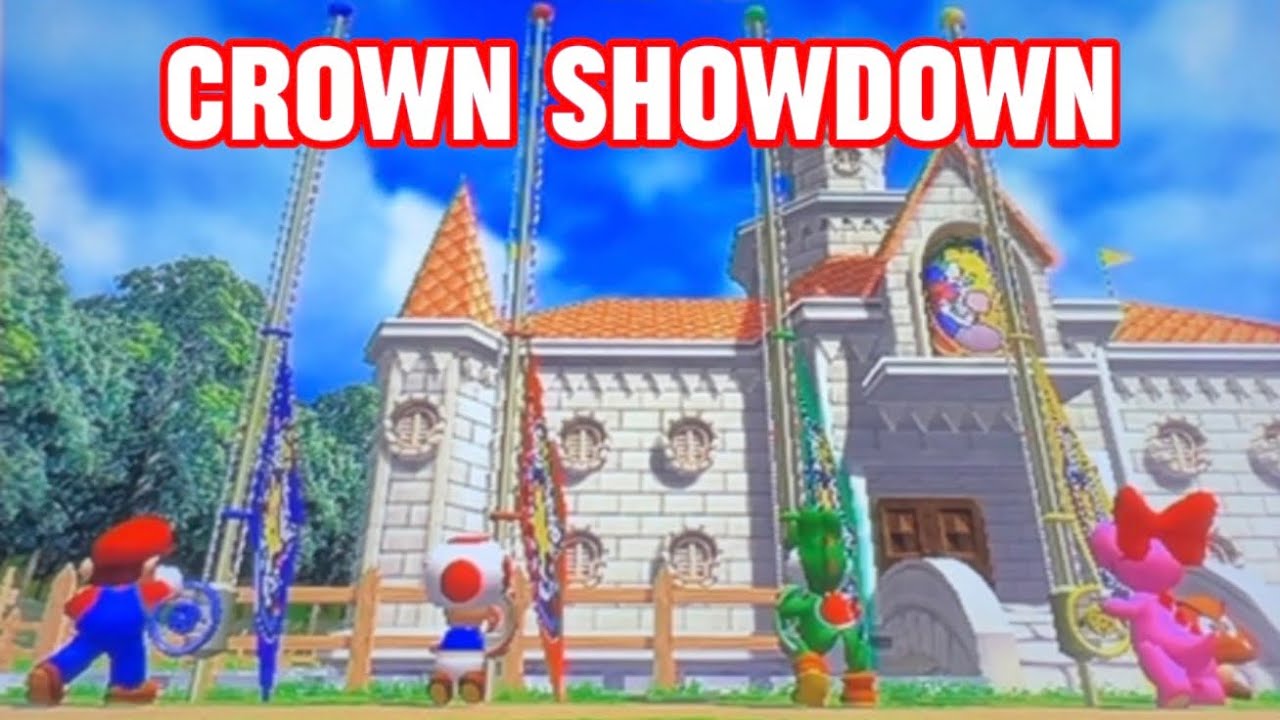 Mario party 8 crown showdown, Mario, toad, yoshi, and Birdo
