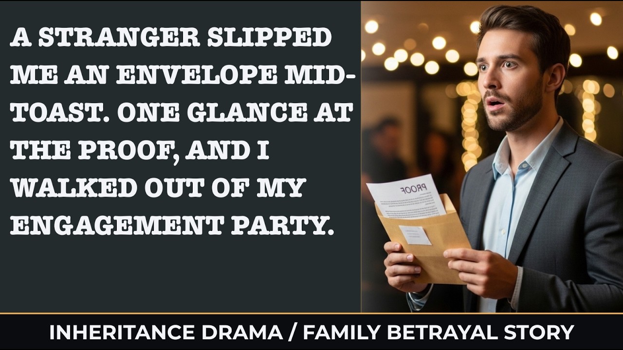 A Stranger Handed Me an Envelope at My Engagement Party… I Walked Out