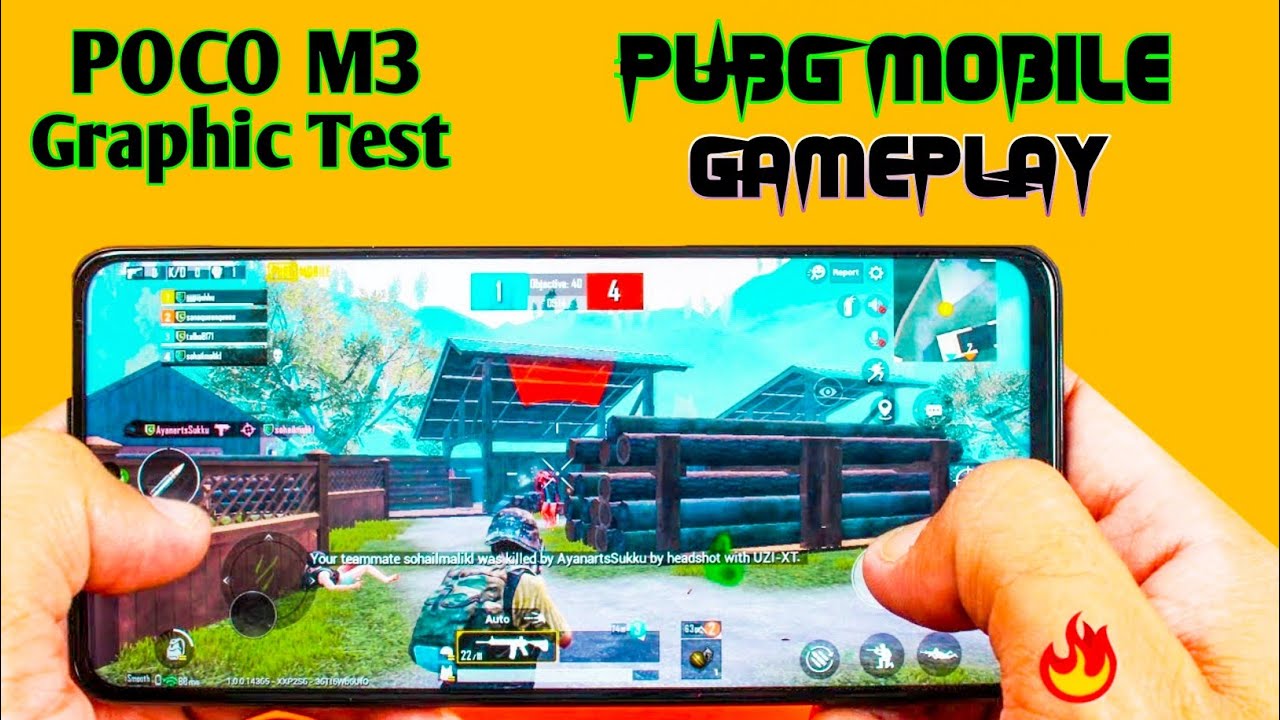 Poco M3 Is Best For Pubg in This Budget.Poco M3 Pubg Mobile Gameplay Test,fps test,Graphics Test.