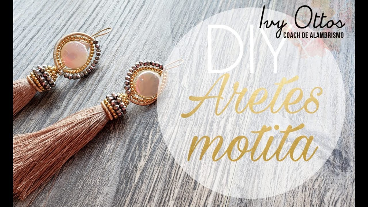 ☑️DIY ARETES DE BORLAS FACIL Y ELEGANTE😍