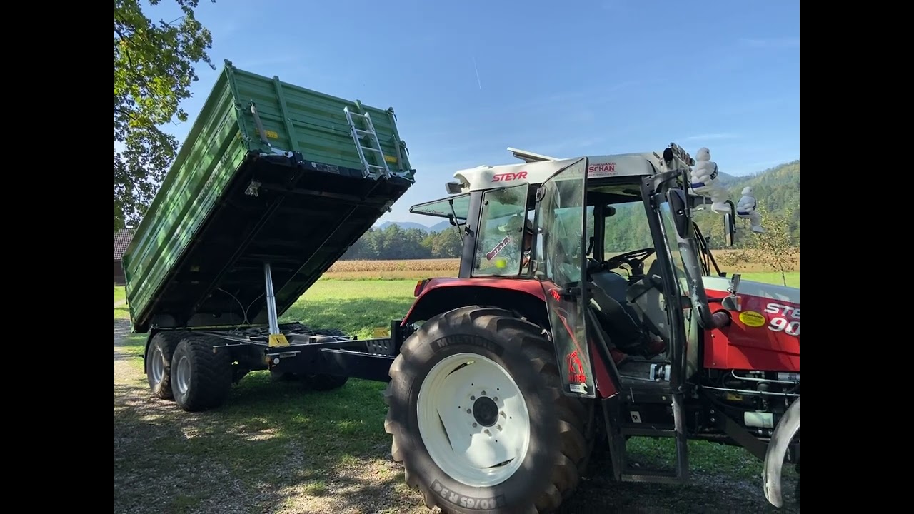 Steyr 9086 mit Brantner TA 16045 XXL Kipper