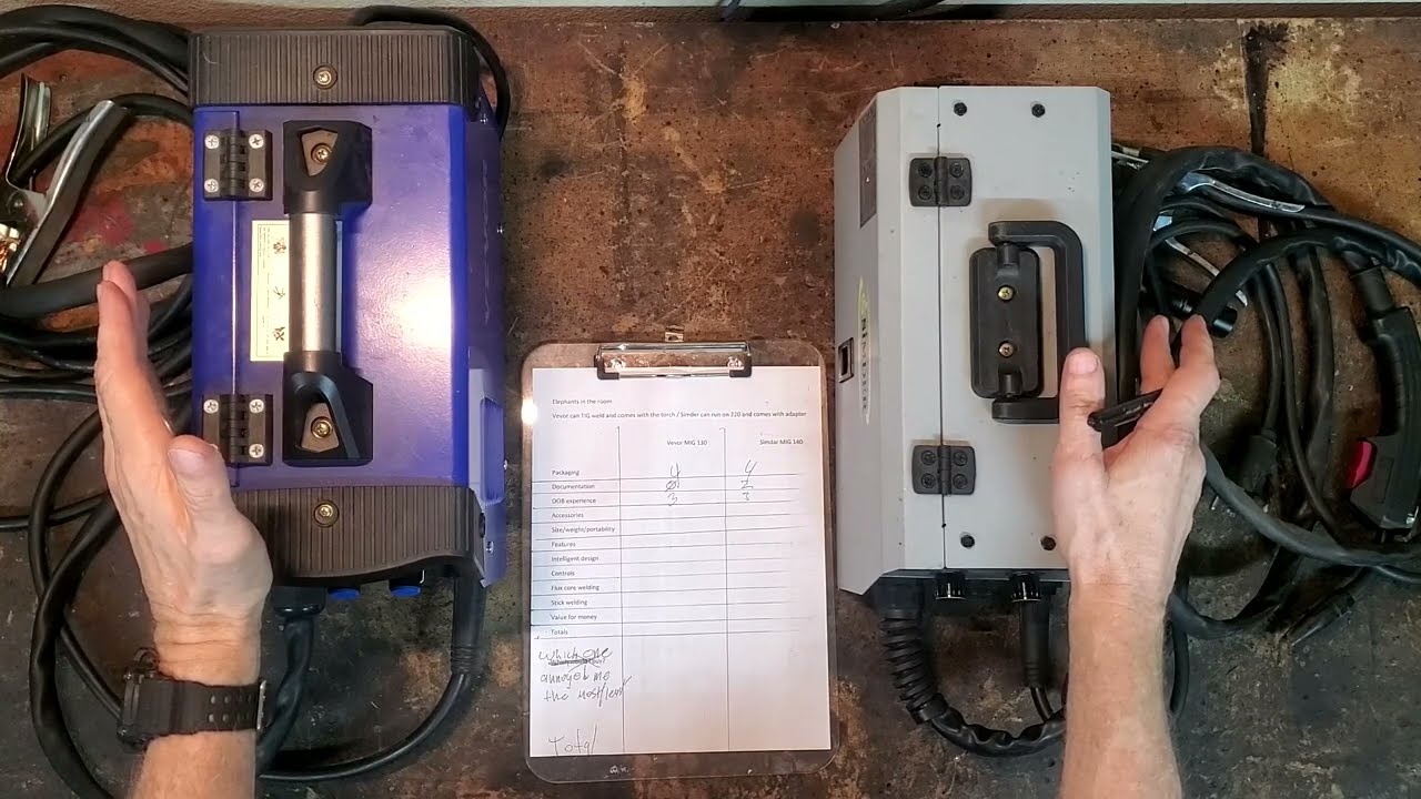 Budget Flux Core Welder Comparison! Simdar MIG 140 vs Vevor MIG 130. Part 2.