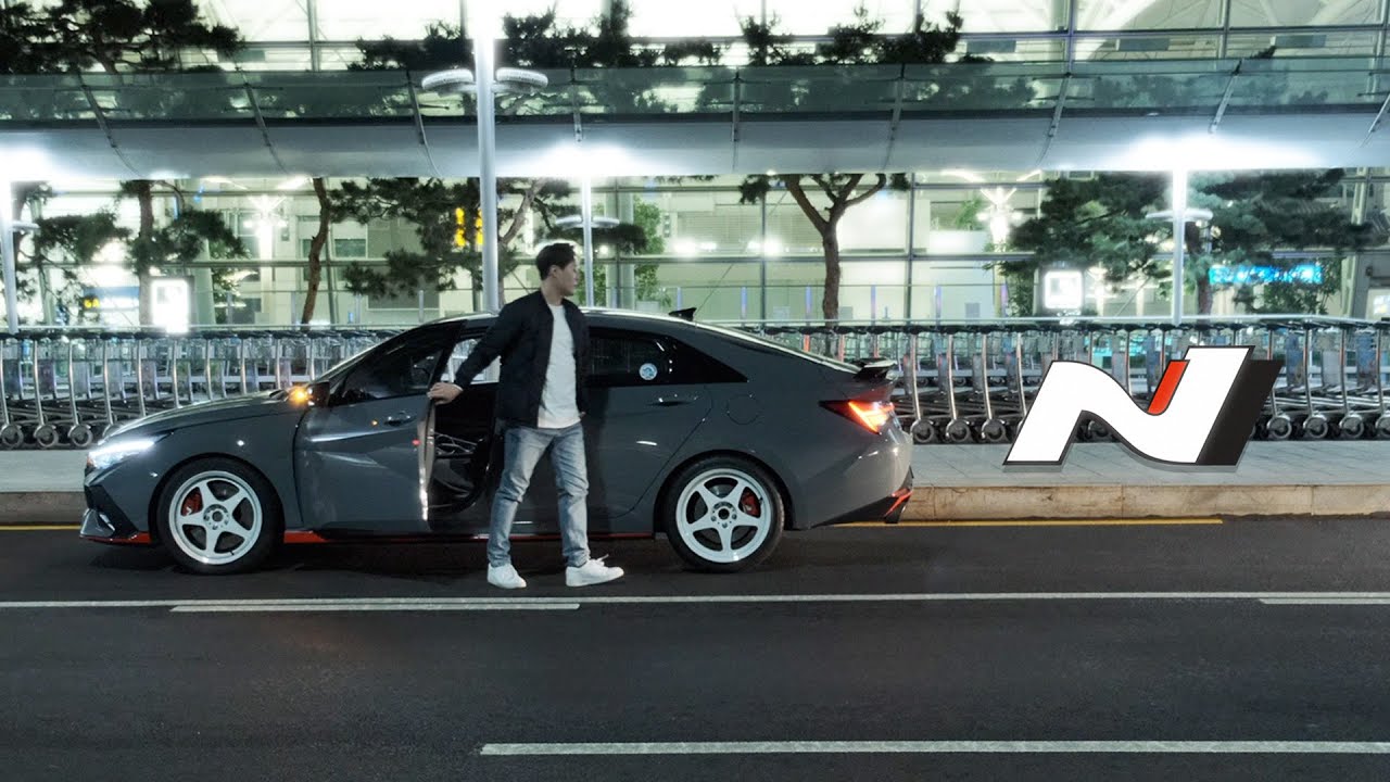오빠 차 아반떼야 | Hyundai Elantra N | Night drive in Seoul