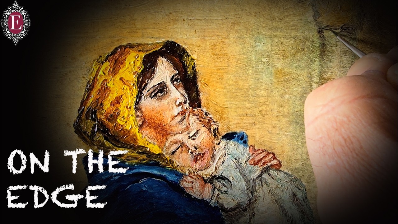 Restoring a Silent Embrace | Mother and Child Painting