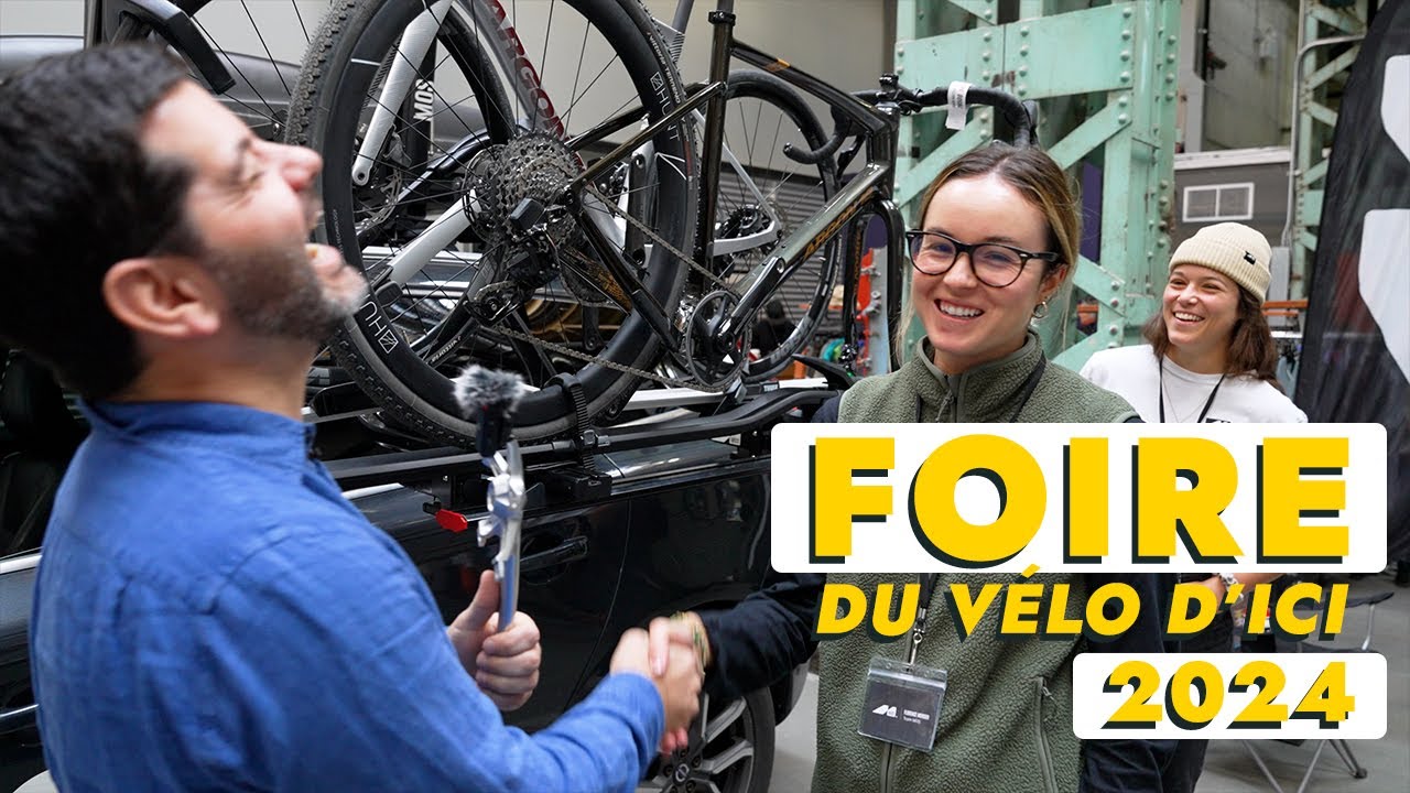 Vélos, vêtements et poignées de main à la FOIRE DU VÉLO D'ICI 2024
