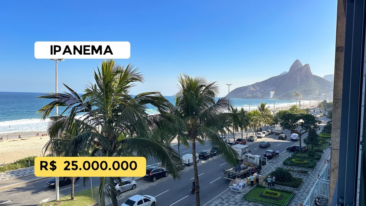 AVENIDA VIEIRA SOUTO, APARTAMENTO LUXUOSO À VENDA COM VISTA FRONTAL E PANORÂMICA DA PRAIA DE IPANEMA