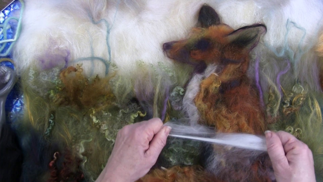 2D Wet Felted Fox - Part Two: Creating the Fox and Wet Felting