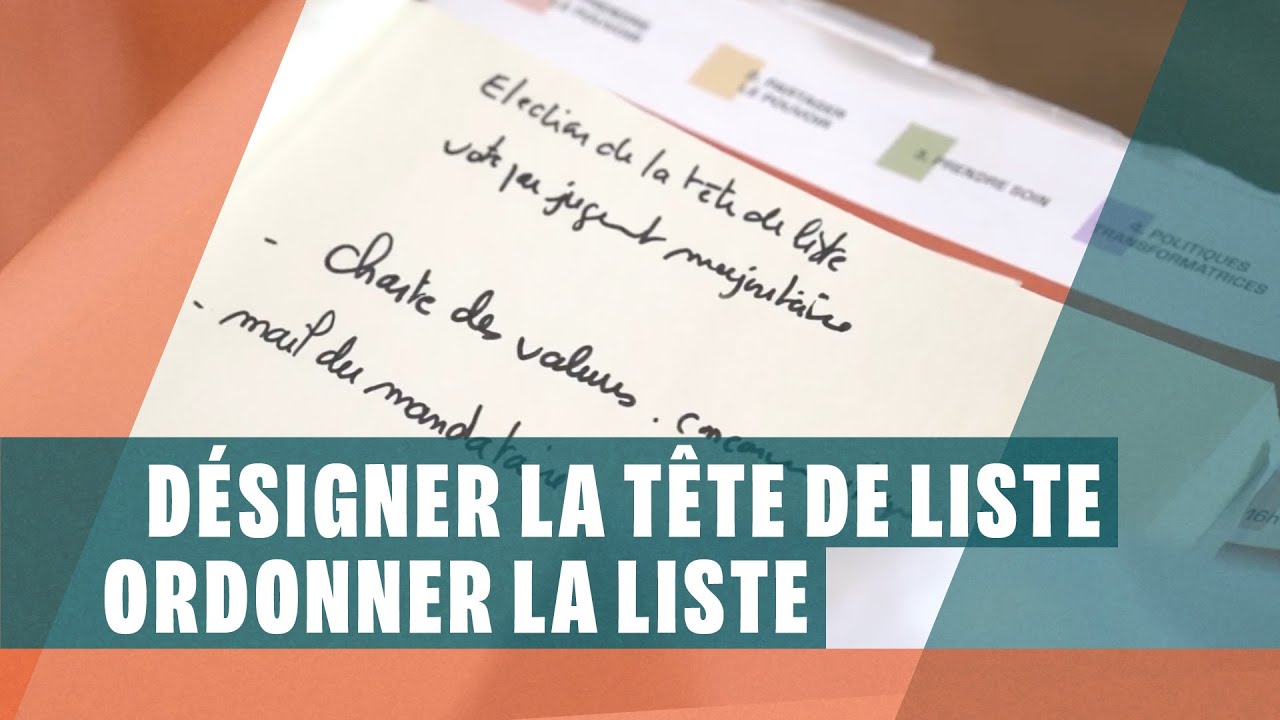 Désigner la tête de liste & Ordonner la liste