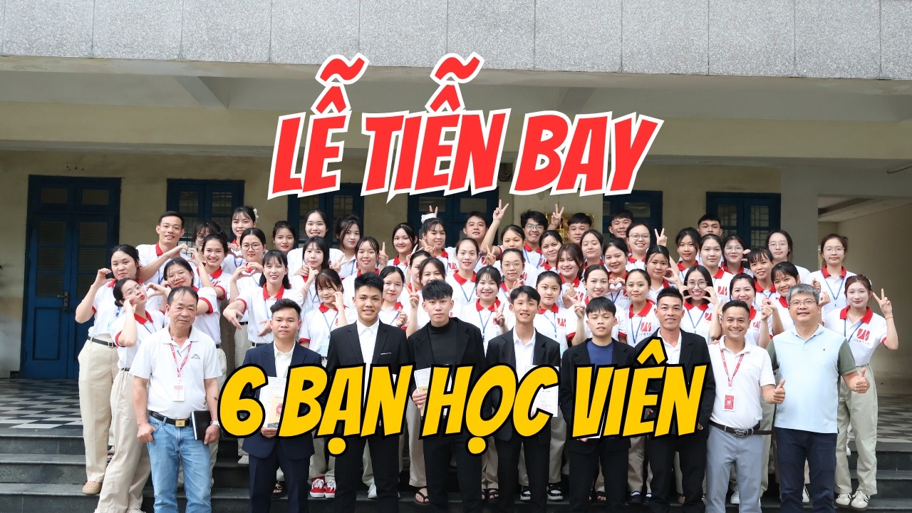 Lễ tiễn bay 6 học viên sang Nhật làm việc | Trung Đào VLog
