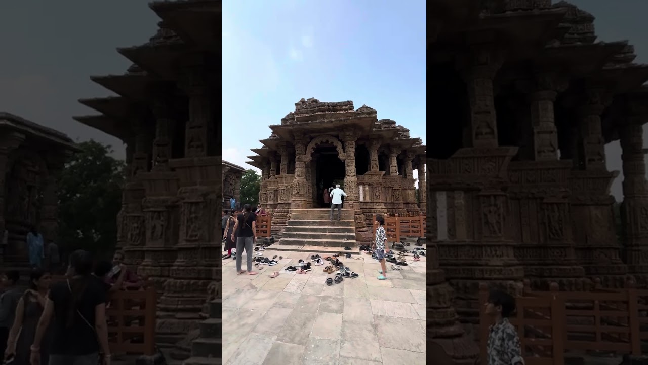 Ancient echoes and sun-drenched shone. #Modhera Temple