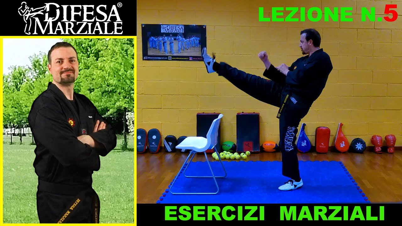 Esercizi Marziali - Lezione nr. 5 (allenamento di arti marziali a casa tua)