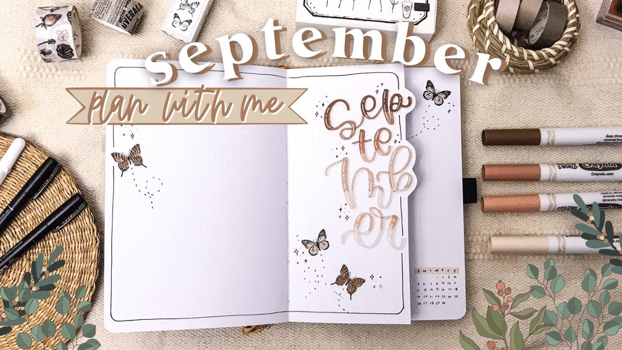 SEPTEMBER PLAN WITH ME | September 2021 Bullet Journal Setup | September Bullet Journal PWM