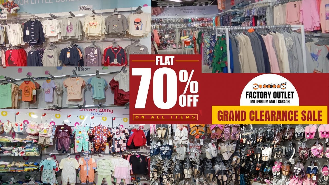 Zubaida's Factory Outlet Flat70% Off On all Items|Big Offer-Branded Babies|Men|Women Collection