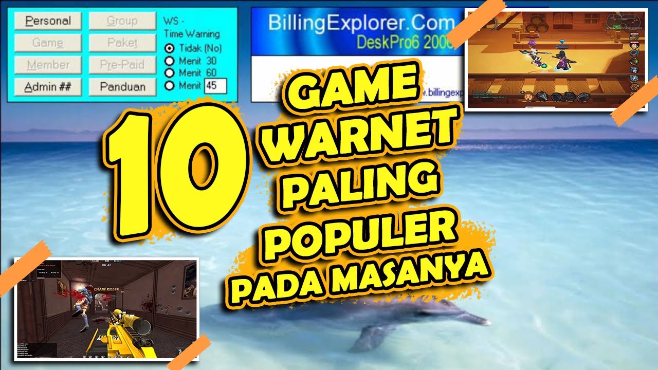 10 Game Warnet Paling Sering Dimainkan / Paling Populer Pada Masanya - Point Blank, PB Lost Saga LS