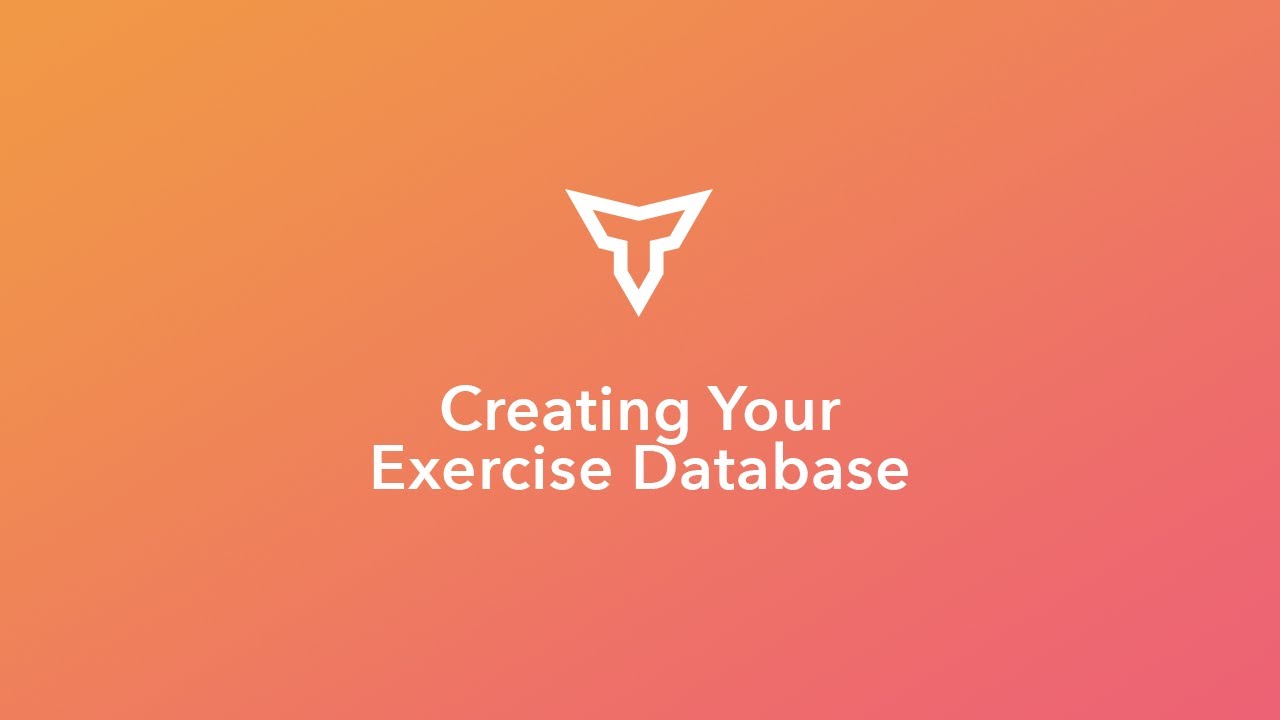 How to Create an Exercise Database