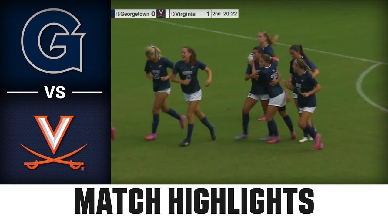 Georgetown vs. Virginia Match Highlights | 2025 ACC Women's Soccer