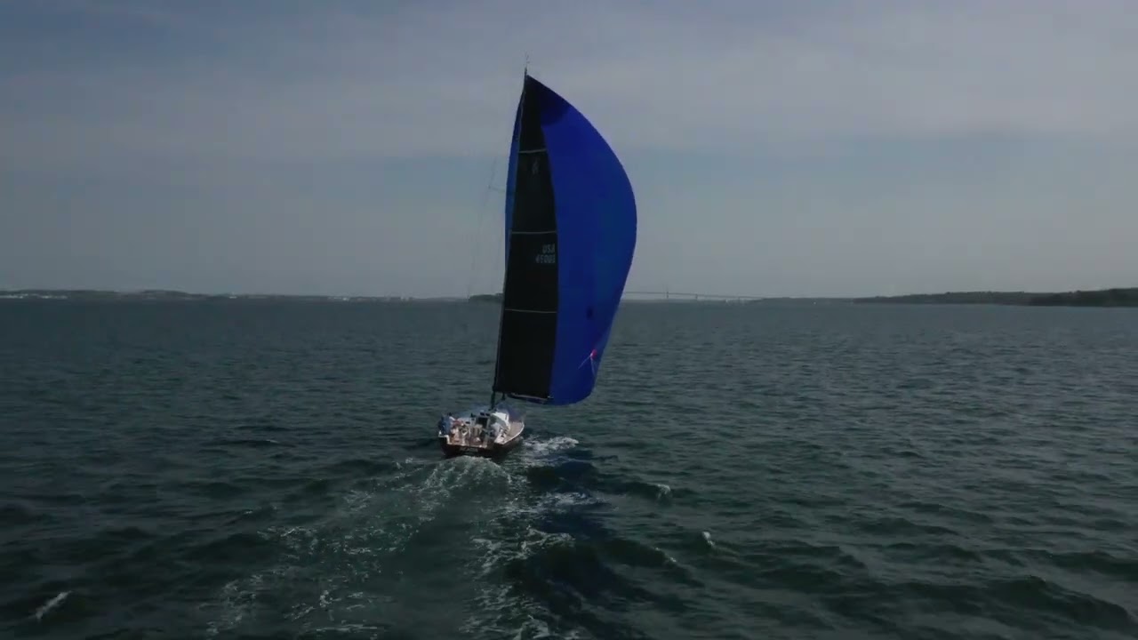 Gorgeous day for sailing on J/45 Acadia