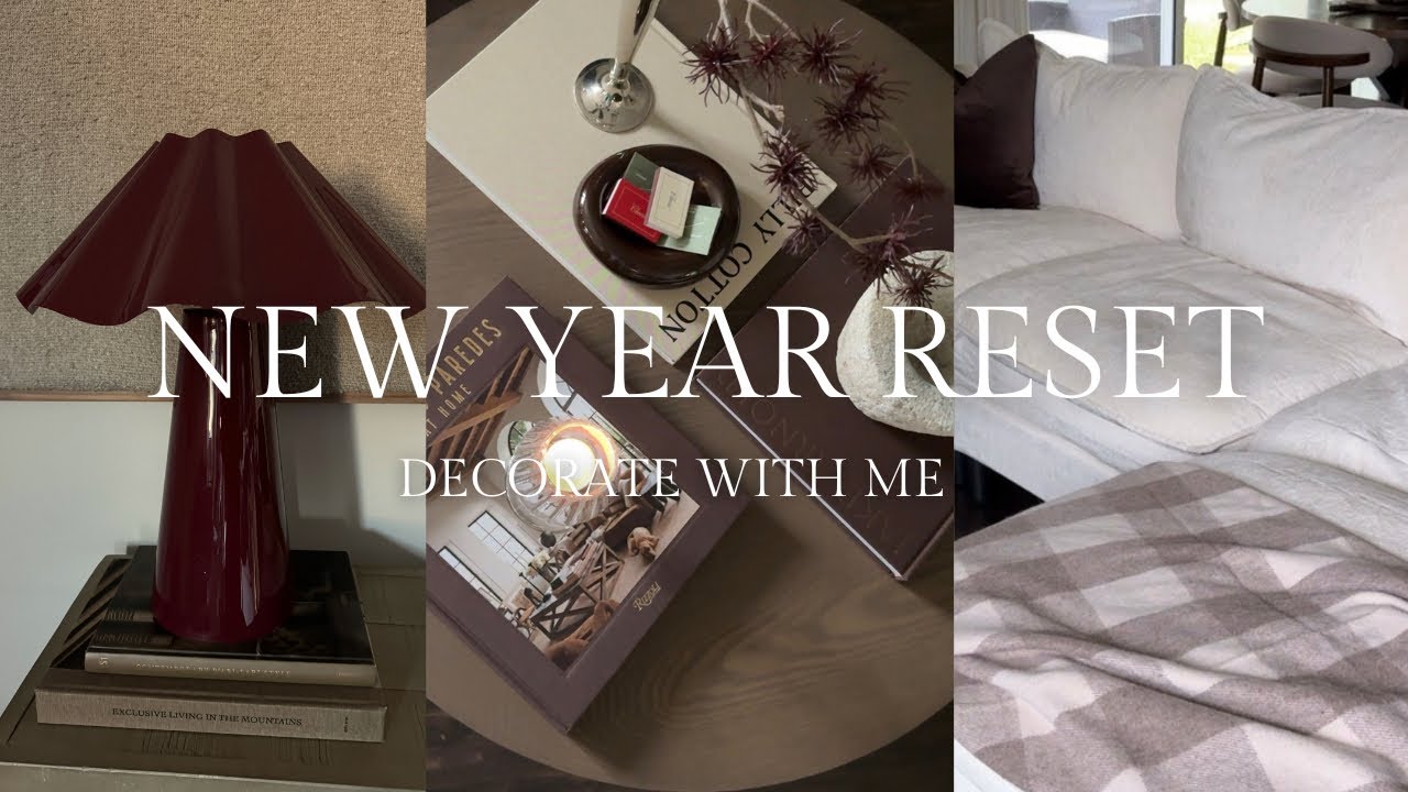 NEW YEAR RESET | DECORATE WITH ME | VESGANTTI MODULAR SECTIONAL COUCH
