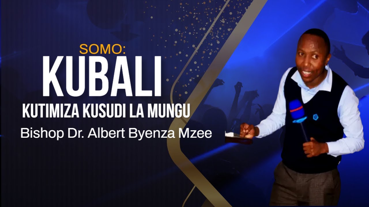USIPOFANYA WEWE AFANYE NANI KUBALI KUTIMIZA KUSUDI LA MUNGU - BISHOP DR.ALBERT BYENDA