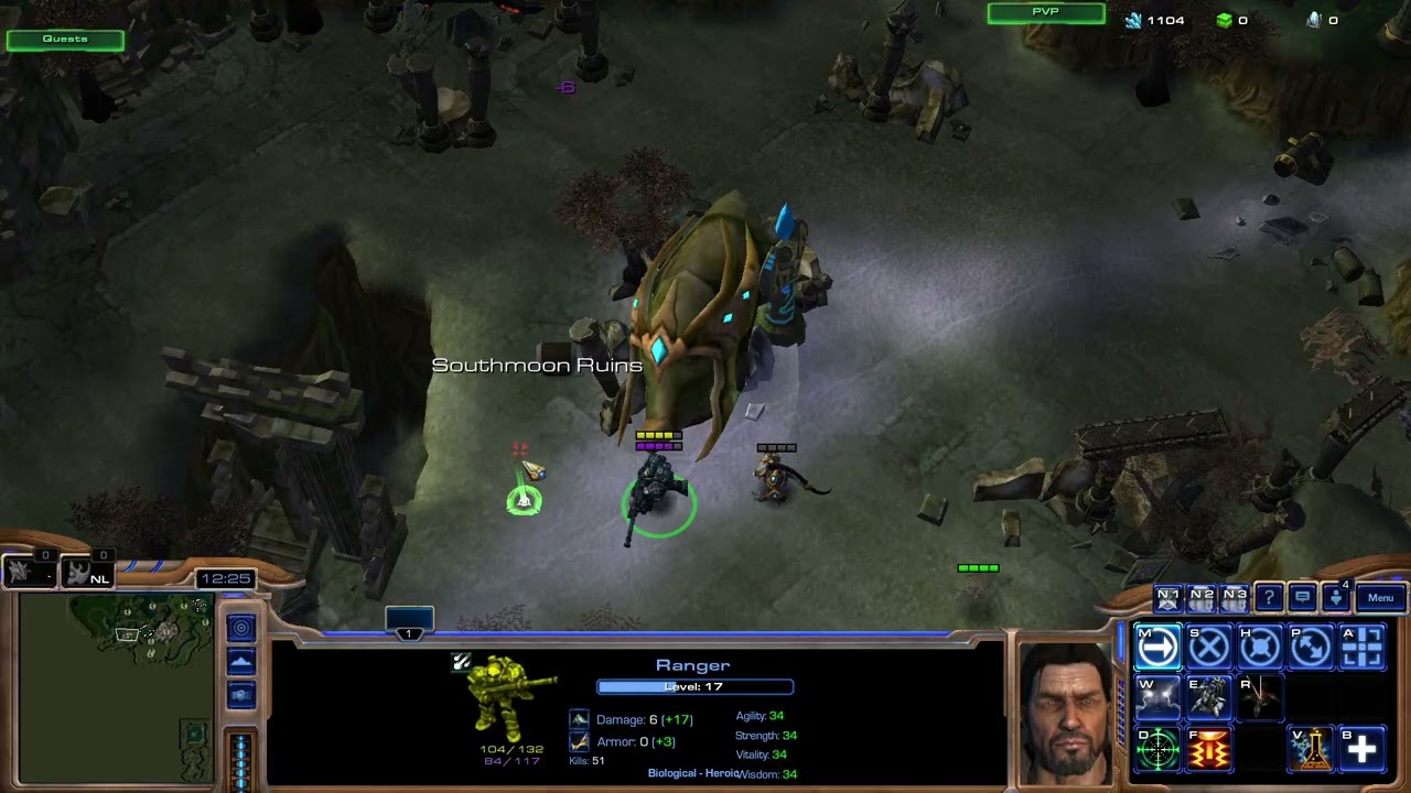 Starcraft 2 Arcade Map Lost Planet RPG 2.0 17-18 Farm XP LV #10
