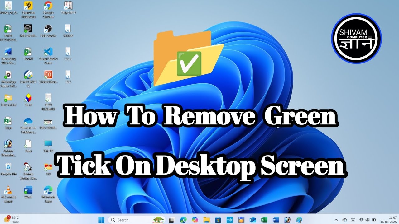 How To Remove Green Tick On Desktop Screen Windows 11 / One Drive Problem Solve 