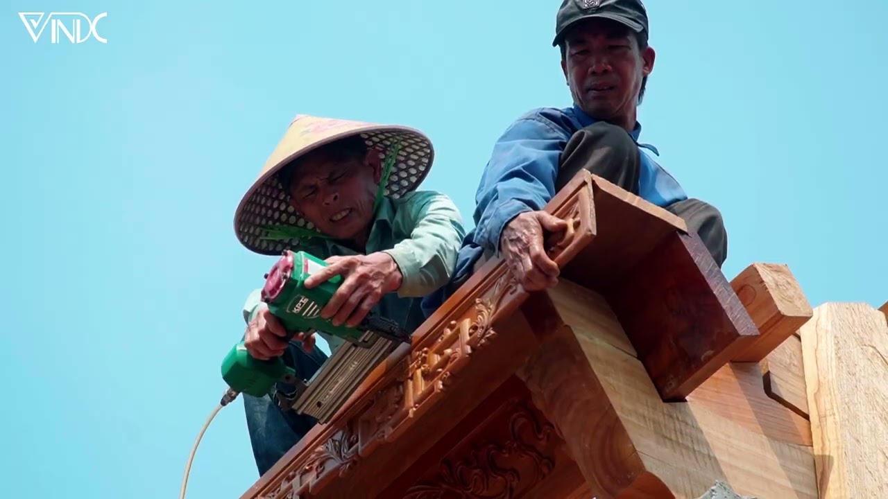 [12phút - Ngày 02] Nhật ký dựng nếp nhà gỗ 3 gian truyền thống tại Kim Bài Thanh Oai.