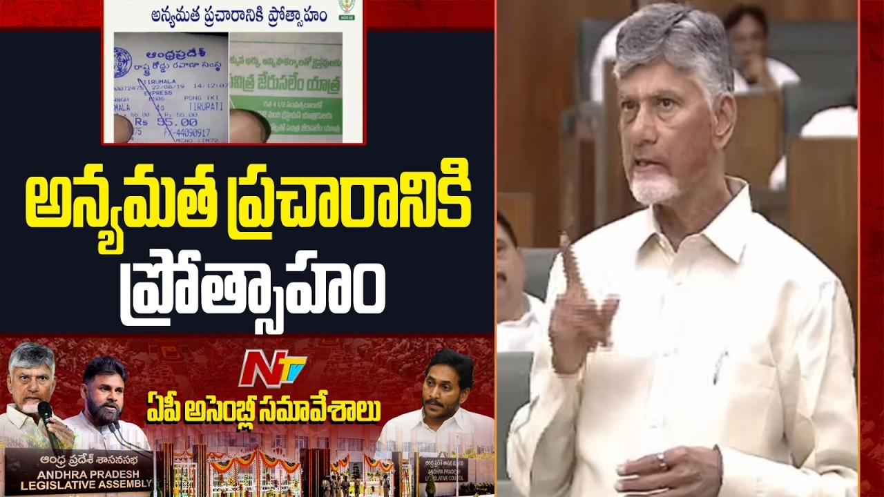 వెంకటేశ్వర స్వామి ప్రతిష్టను దెబ్బ తీయాలనే చూశారు| CM Chandrababu | Tirumala Laddu Controversy | NTV