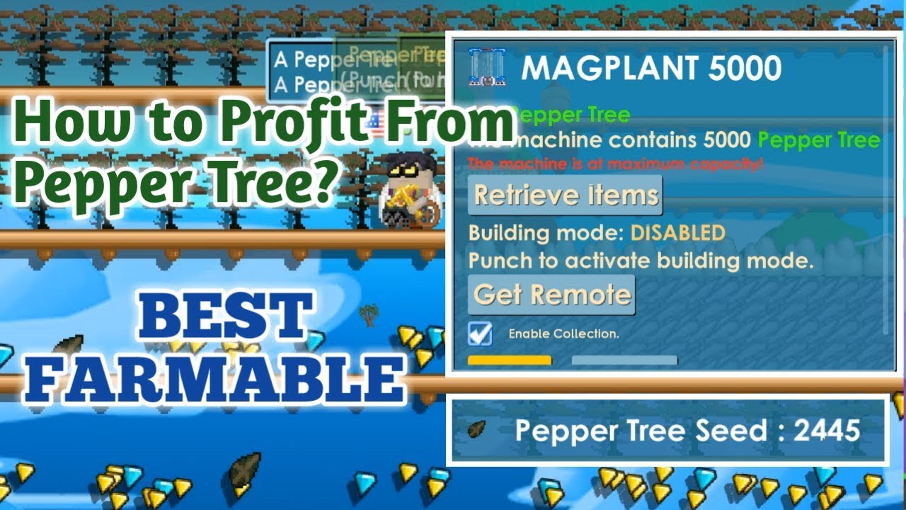 How to Profit From Pepper Trees [Harvesting 2.4k Tree] - Growtopia