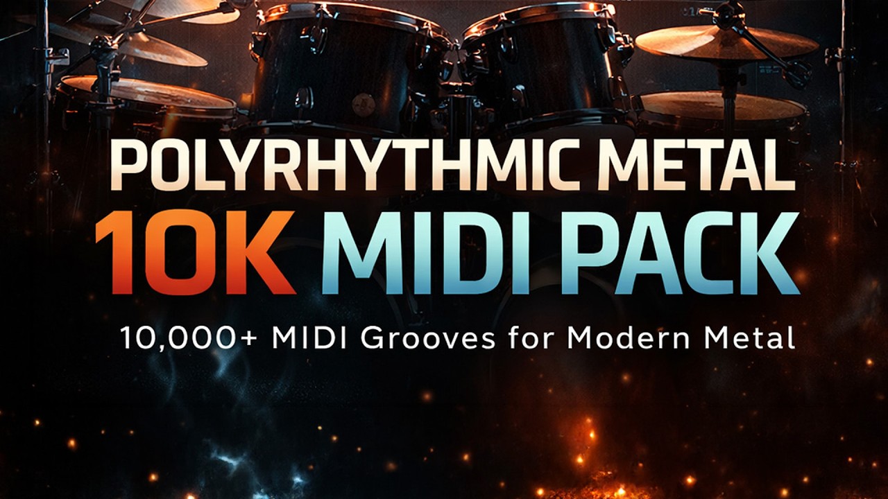 Polyrhythmic Metal: 10K Drum MIDI Pack | The Ultimate Drum Groove Library