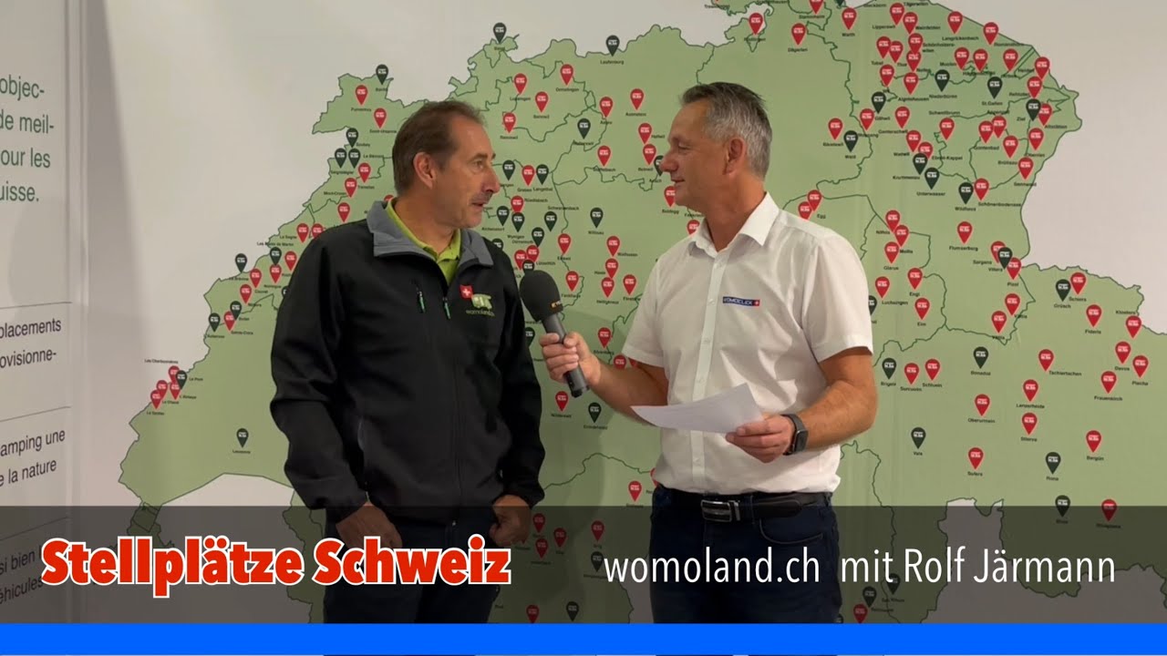 womoland.ch am Caravan Salon Bern. Stellplätze Schweiz🇨🇭mit Rolf Järmann