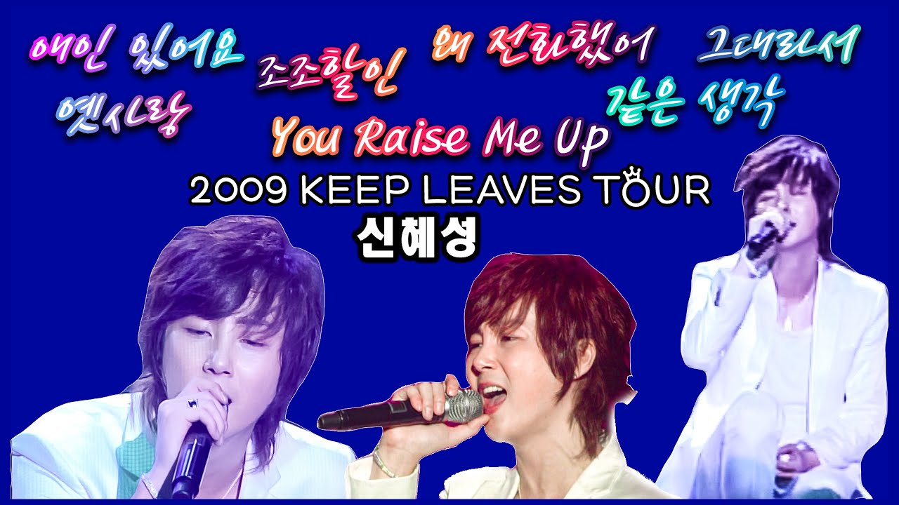 애인 있어요+옛사랑+조조할인+왜 전화했어+YOU RAISE ME UP+그대라서+같은 생각 Shin Hye Sung 2009 KEEP LEAVES TOUR IN SEOUL 신혜성