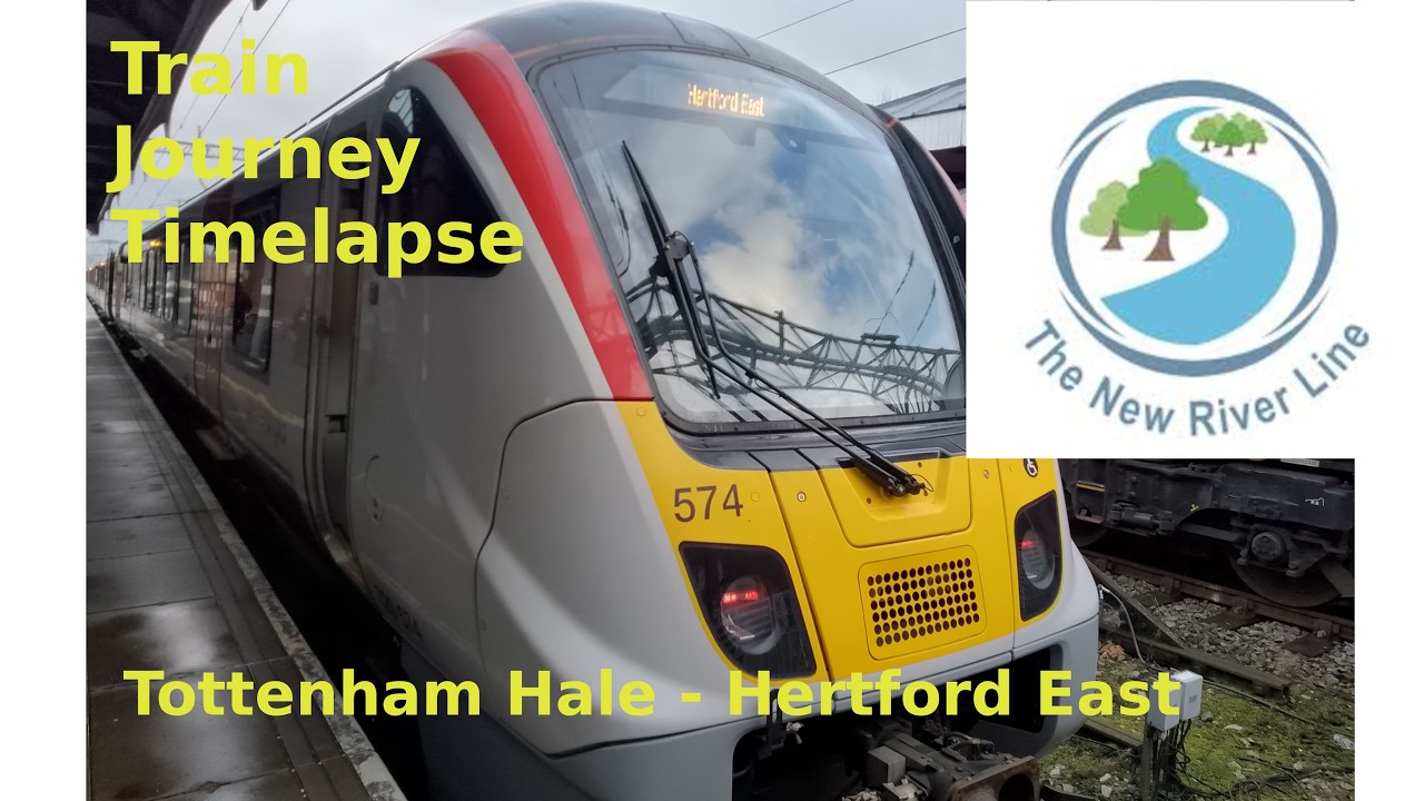 Train Timelapse | Tottenham Hale - Hertford East | 4x Speed Up | #train