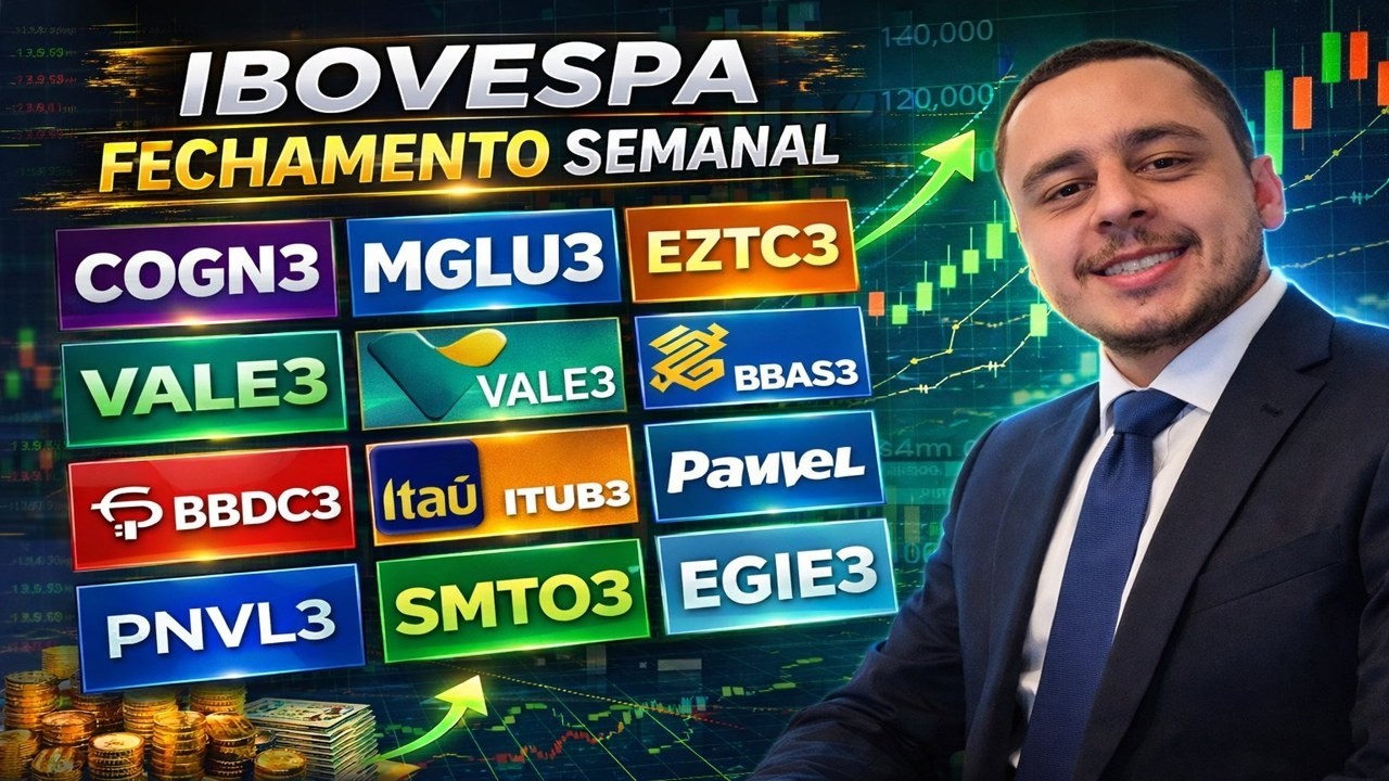 IBOVESPA FECHAMENTO SEMANAL 🚨 COGN3, MGLU3, VALE3, BBAS3, ITUB3 e + (Análise técnica)