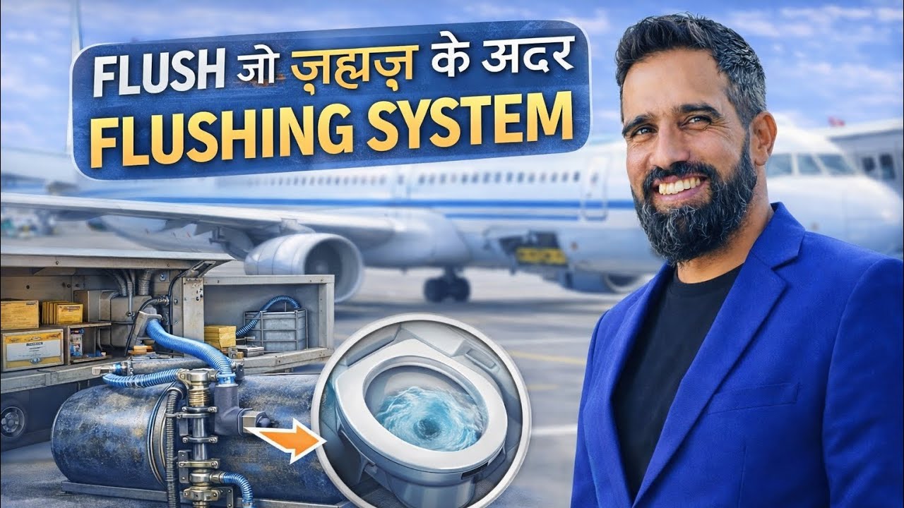 Jahaz Ke Andar Toilet Flush Kaise Hota Hai — Puri Jaankari // How Airplane Toilets Work — Inside 💁❤️