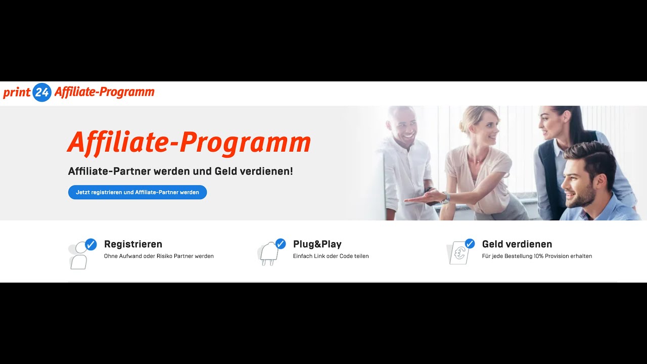 Print24 Affiliate Programm - Geld verdienen mit Print24