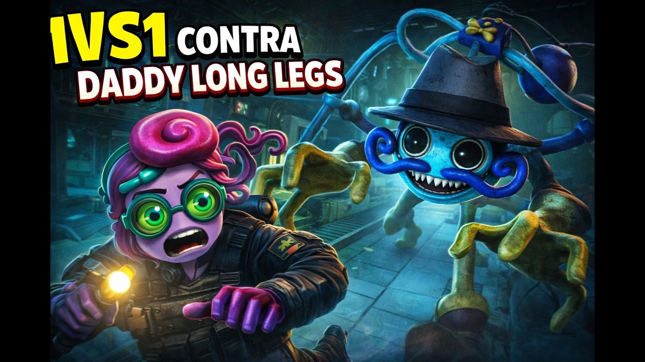 Solos contra Daddy Long Legs en Project Playtime una partida super TENSA,¿Ganaremos?!!!