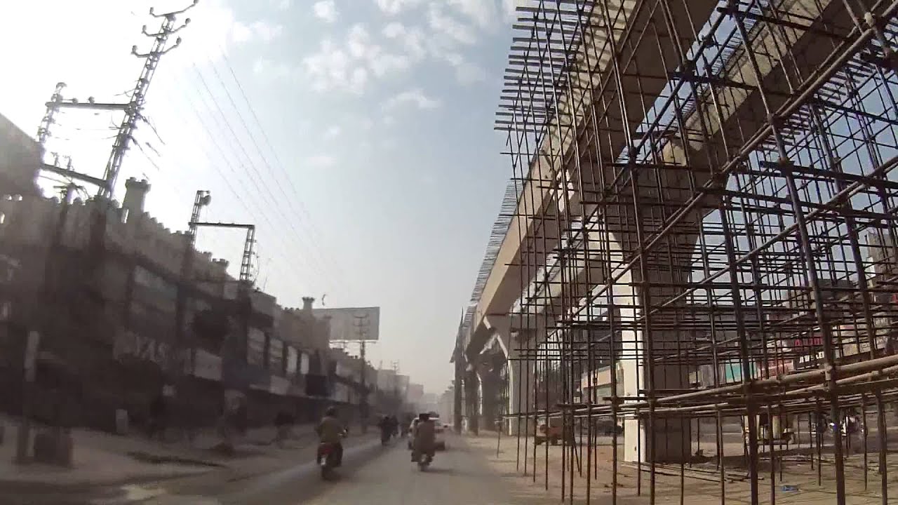 Metro Bus Construction from Faizabad to Saddar in Rawalpindi