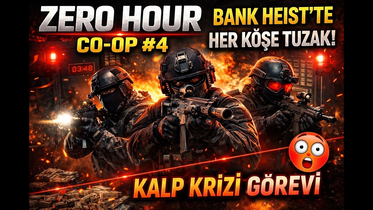 Zero Hour Co-op #4 | Bank Heist’te Her Köşe Tuzak! Kalp Krizi Görevi