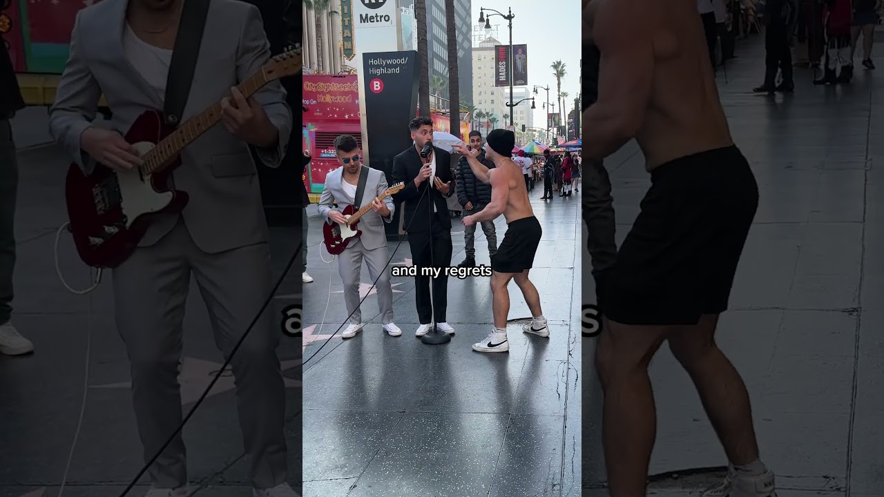 Throwing a Water Balloon At Someone Then Pretending to Sing A Song in Public...😭🥀💔