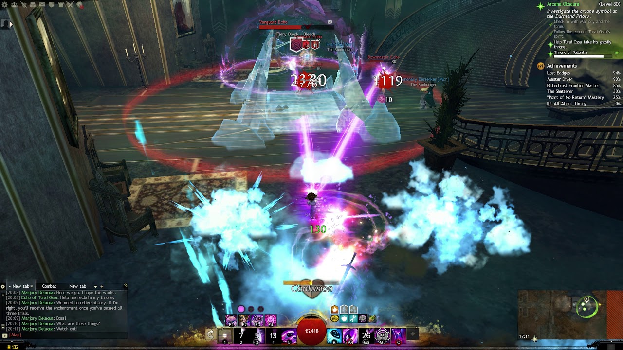 Gw2 It's All About Timing achievement. Arcana Obscura story instance. Mesmer solo.