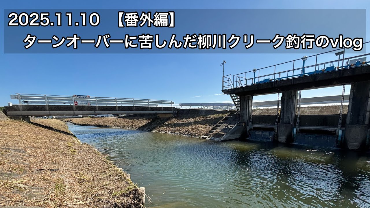 11/10 ターンオーバーに苦しんだ柳川クリーク釣行のvlog