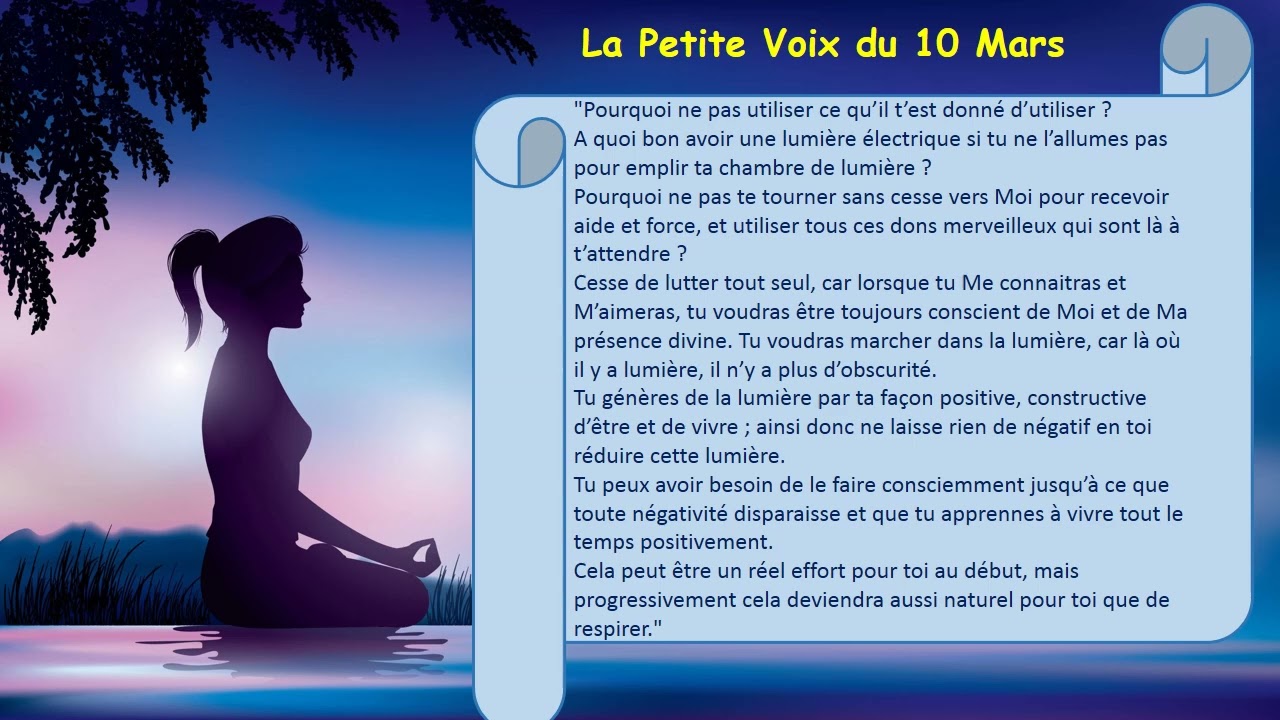 La Petite Voix Enchantée du  10 Mars