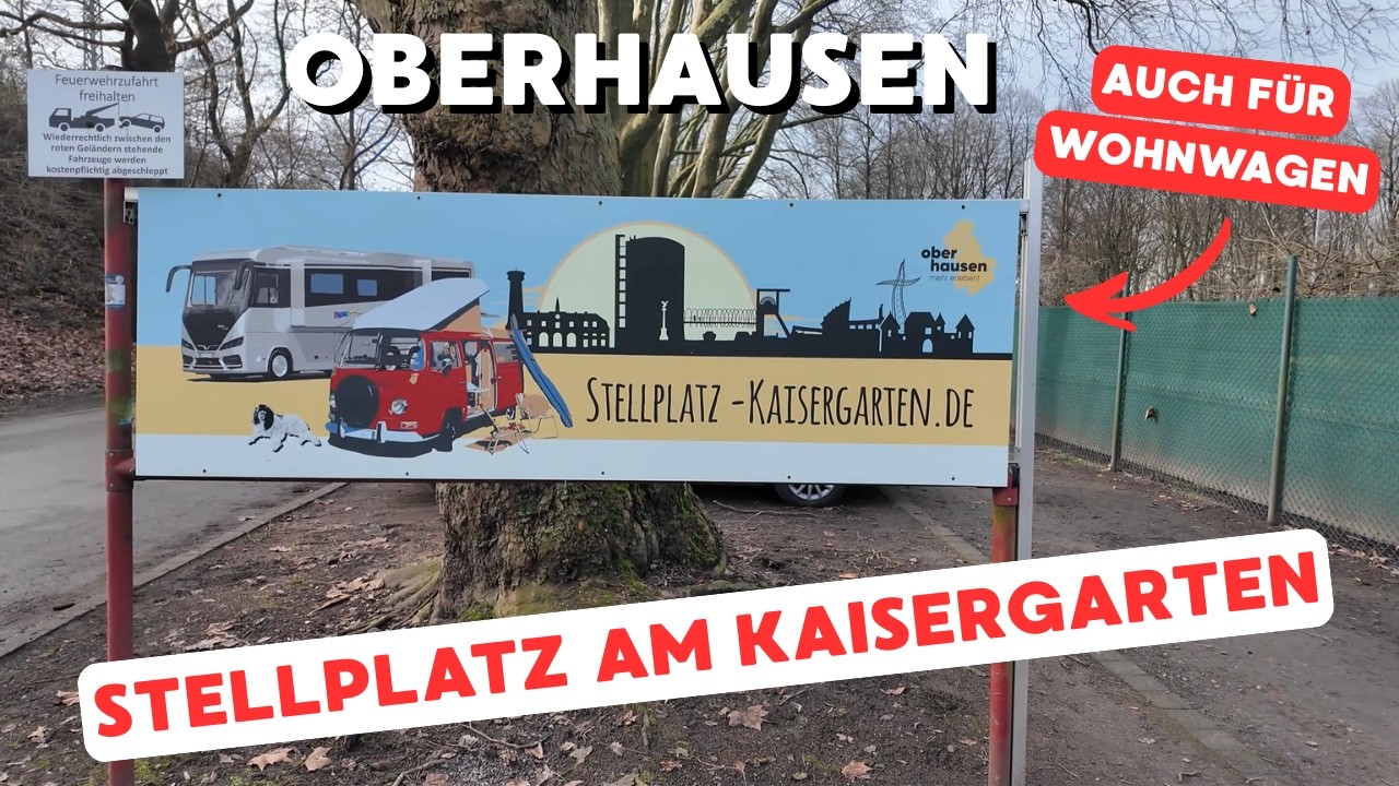 Stellplatz am Kaisergarten in Oberhausen ➡️Für Wohnwagen Dachzelt & Wohnmobil 🚐