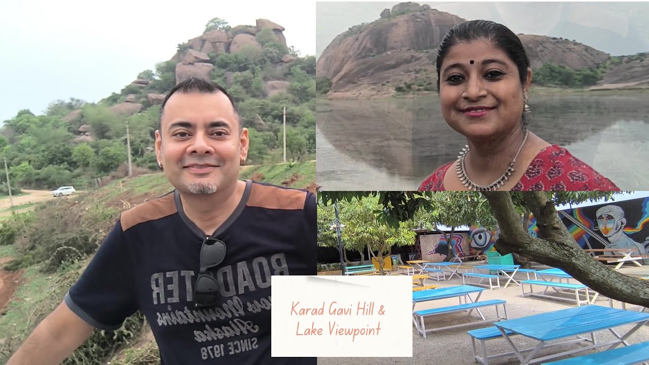 Karad Gavi Hill and Lake Viewpoint | A rainy afternoon, a yummy lunch, and a long drive
