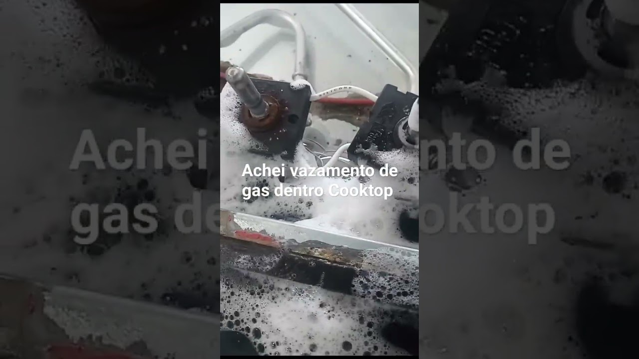 conserto do vazamento de g&aacute;s Cooktop realizado