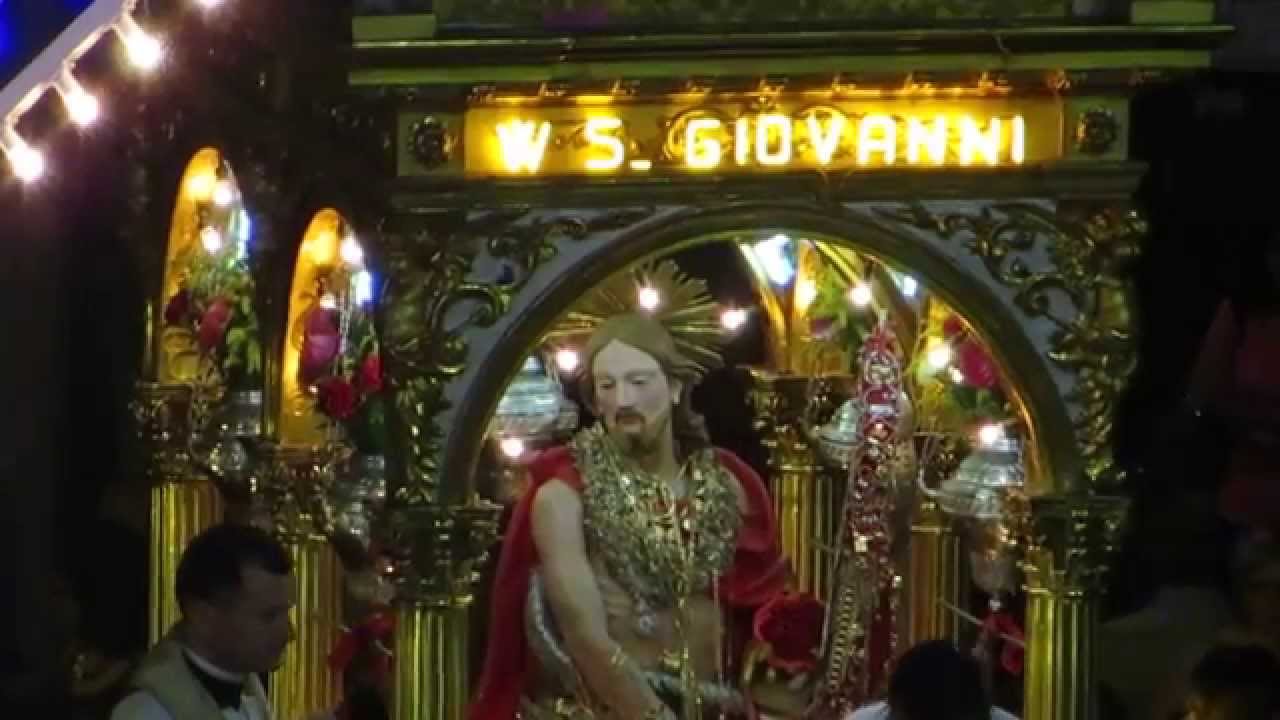 Rientro Processione di San Giovanni Battista di Aci Trezza 2014 e Chiusura del Santo nella Cappella