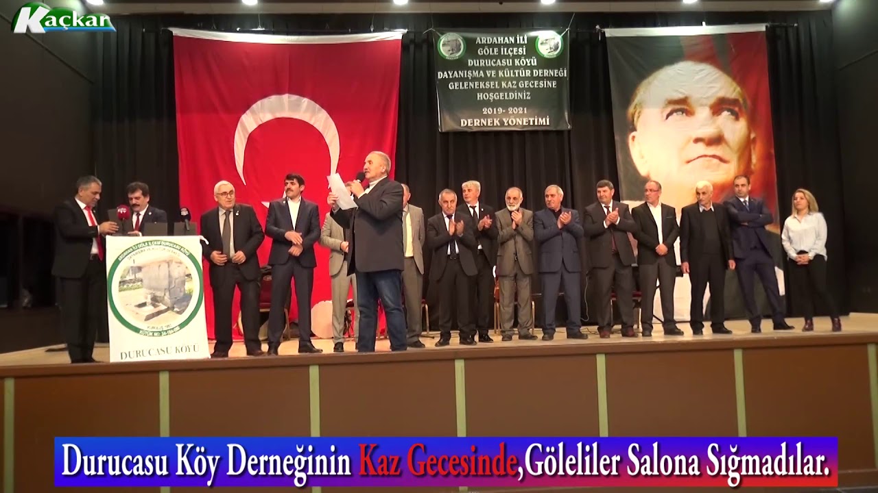 Durucasu Köy Derneğinin Kaz Gecesinde,Göleliler Salona Sığmadılar.