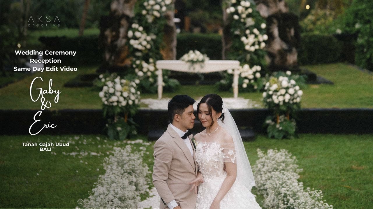 Eric & Gaby Same Day Edit Wedding at Tanah Gajah Ubud Bali 4K