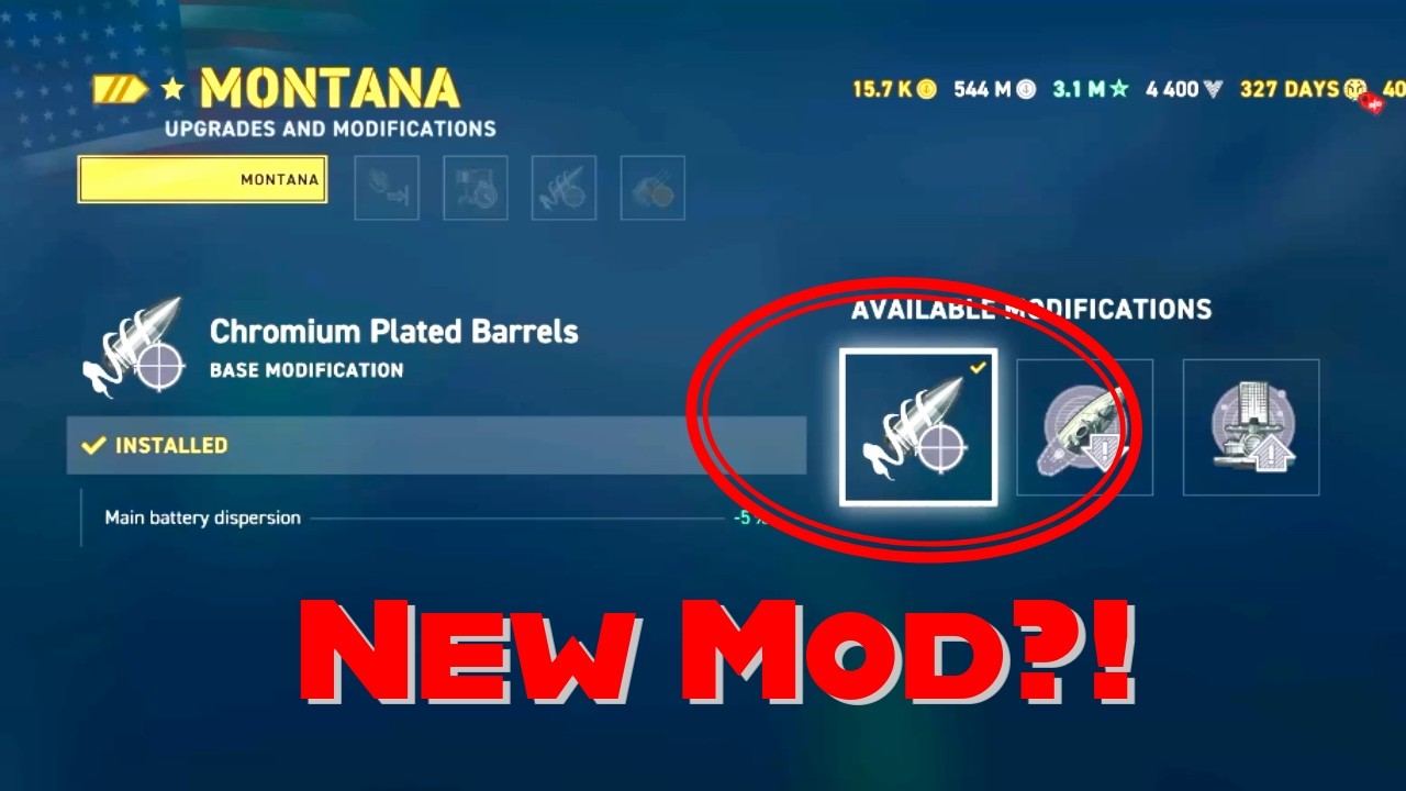 Montana is deadly accurate with Chromium plated barrels! Are the new Mods worth it? #wowslegends