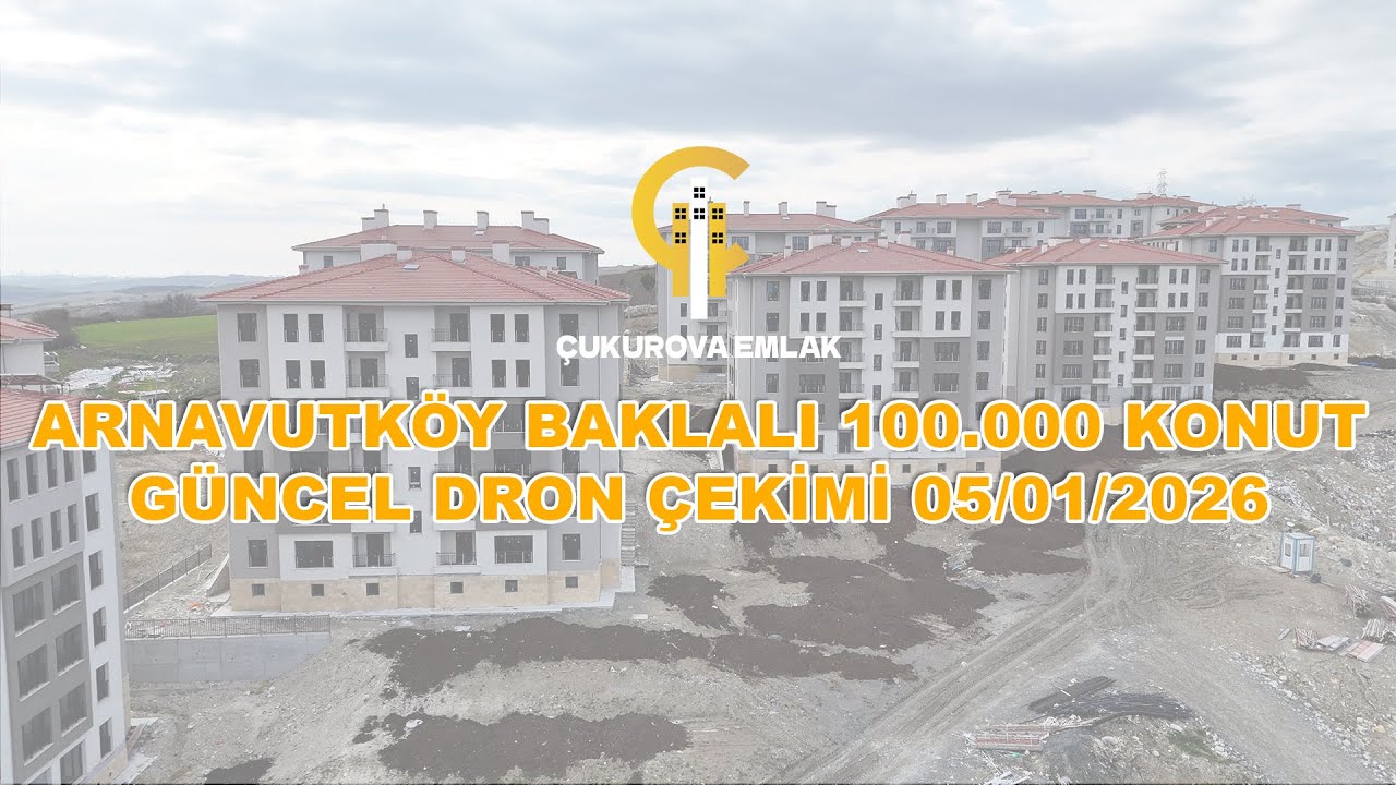 Arnavutköy Toki Baklalı 100.000 Konut Projesi Drone Çekimi 4K